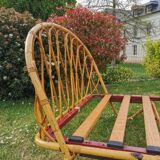 Rattan basket bed or bench