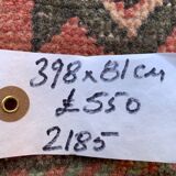 Distressed Turkish Runner 398x81 cm wool Vintage Tribal Rug