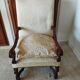 Wood and fabric armchair in Louis XIV style (or High Period style)