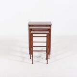 Swedish nesting side tables by Nordiska Kompaniet, 1950