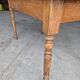 Antique rustic bistro farm table 1900 one drawer - 1m23