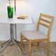 Vintage teak chair with pink top 1960 denmark