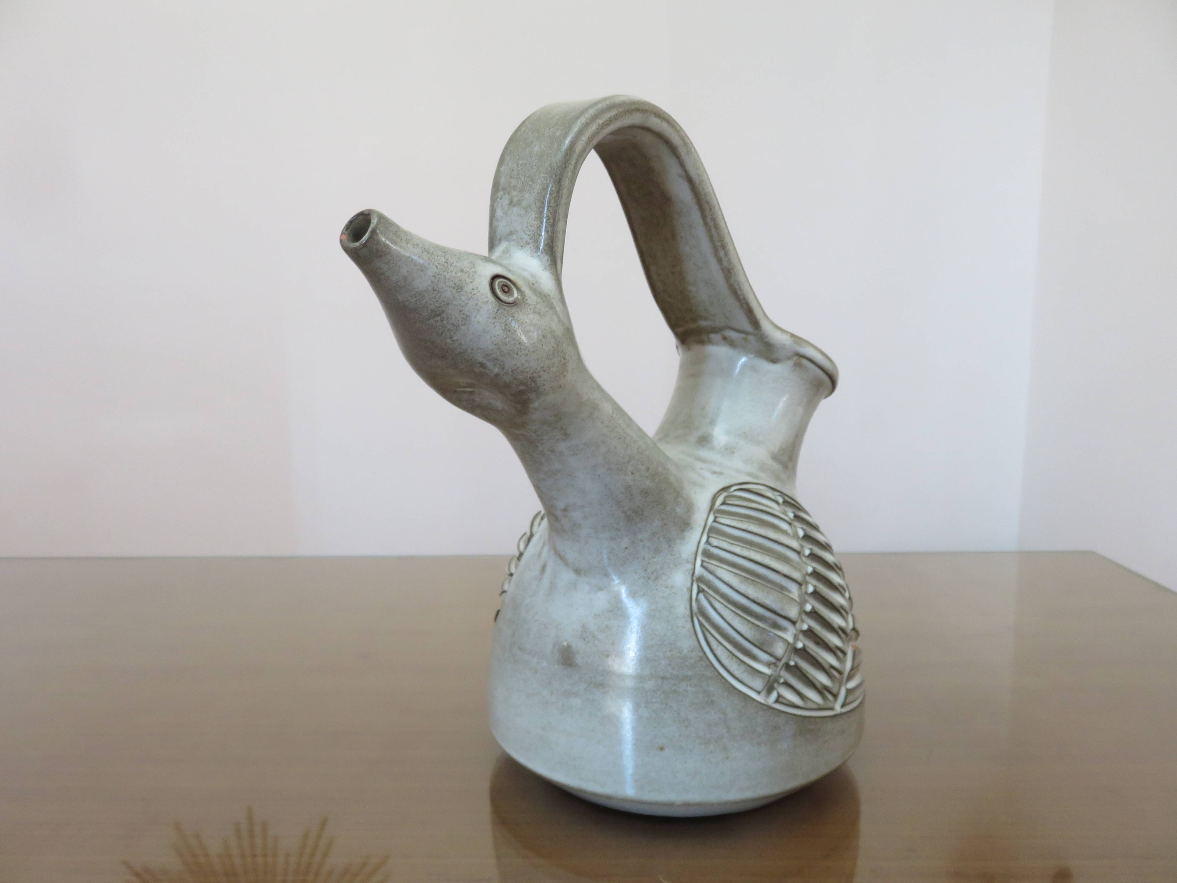 Zoomorphic ceramic Marius BESSONE Vallauris 1960s