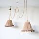Double Italian draped pendant light, 1960s