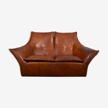 Denver 2-seater leather sofa by Gerard van den Berg for Montis 1970