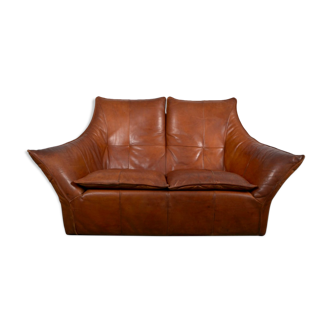 Denver 2-seater leather sofa by Gerard van den Berg for Montis 1970