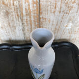 Old pitcher roger capron de vallauris painted ceramic