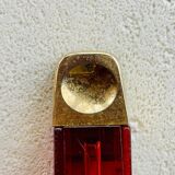 Ensemble de 4 accessoires de salle de bain Burnt Orange 1970s