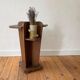 Side table / art deco harness in solid oak - c.1940