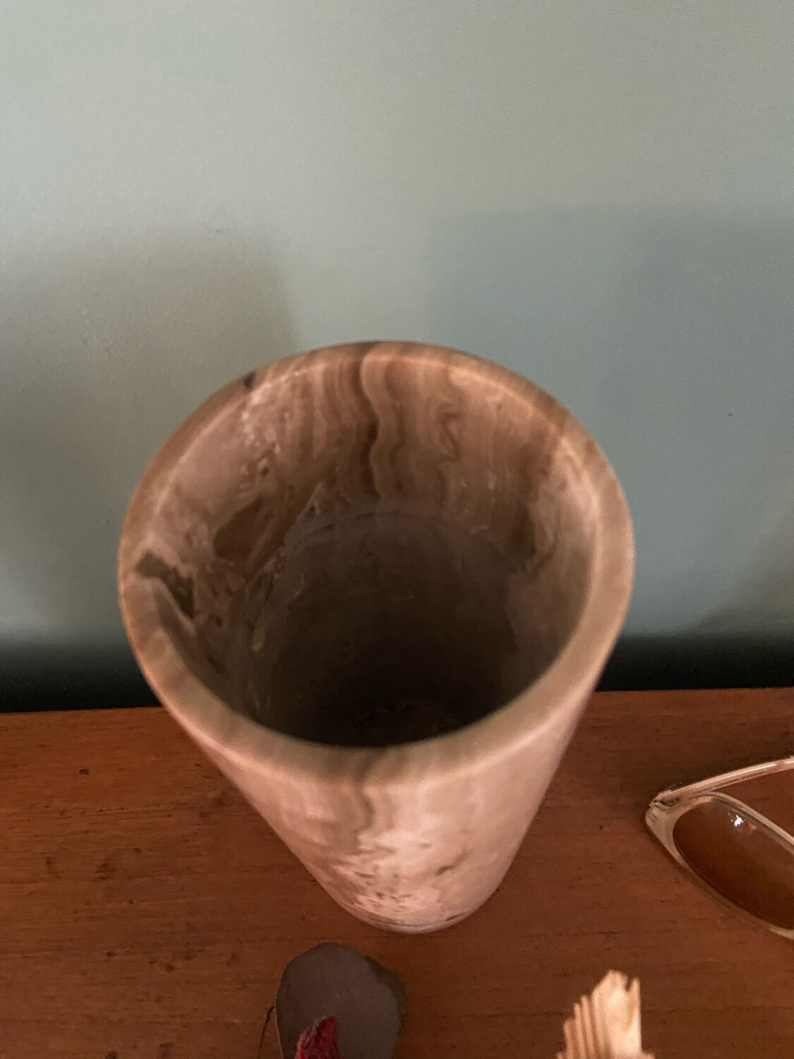 Vintage onyx marble vase