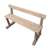 Bench with backrest