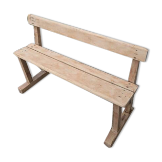 Bench with backrest