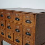 Dutch Oak Apothecary / Filing Cabinet, 1930s