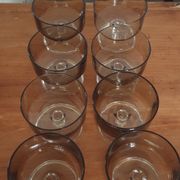 Set of eight glasses