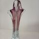 Art vase by designer Joseph Hospodka in authentic Bohemian crystal.
