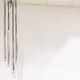 Vintage chrome cascading chandelier, 1970s