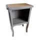 Petite table d'appoint unique en bois rénovée - style campagne chic