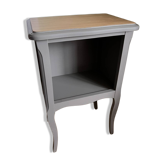 Petite table d'appoint unique en bois rénovée - style campagne chic