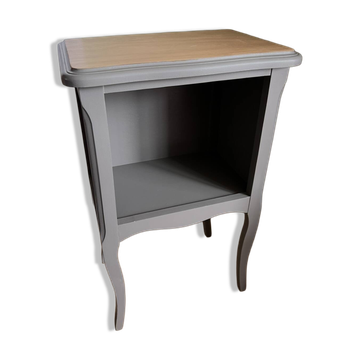 Unique renovated wooden side table - chic country style