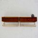 Pair of 1950s Scandinavian wall-mounted nightstands