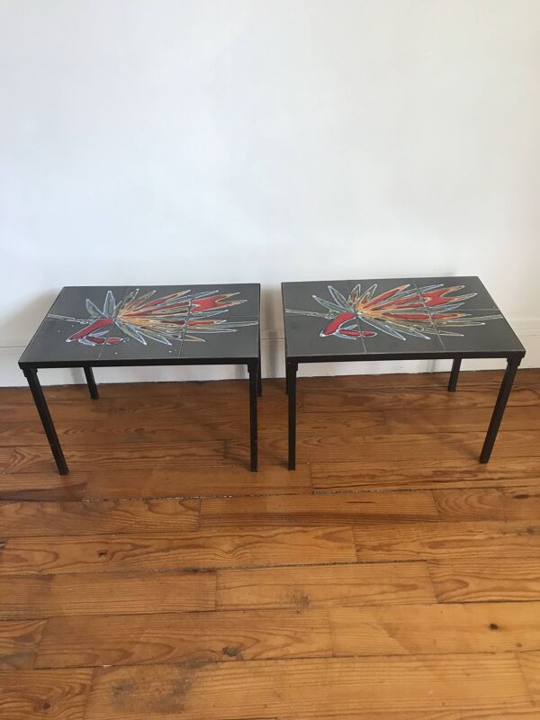 Paire tables basses céramique ADRI Belgique