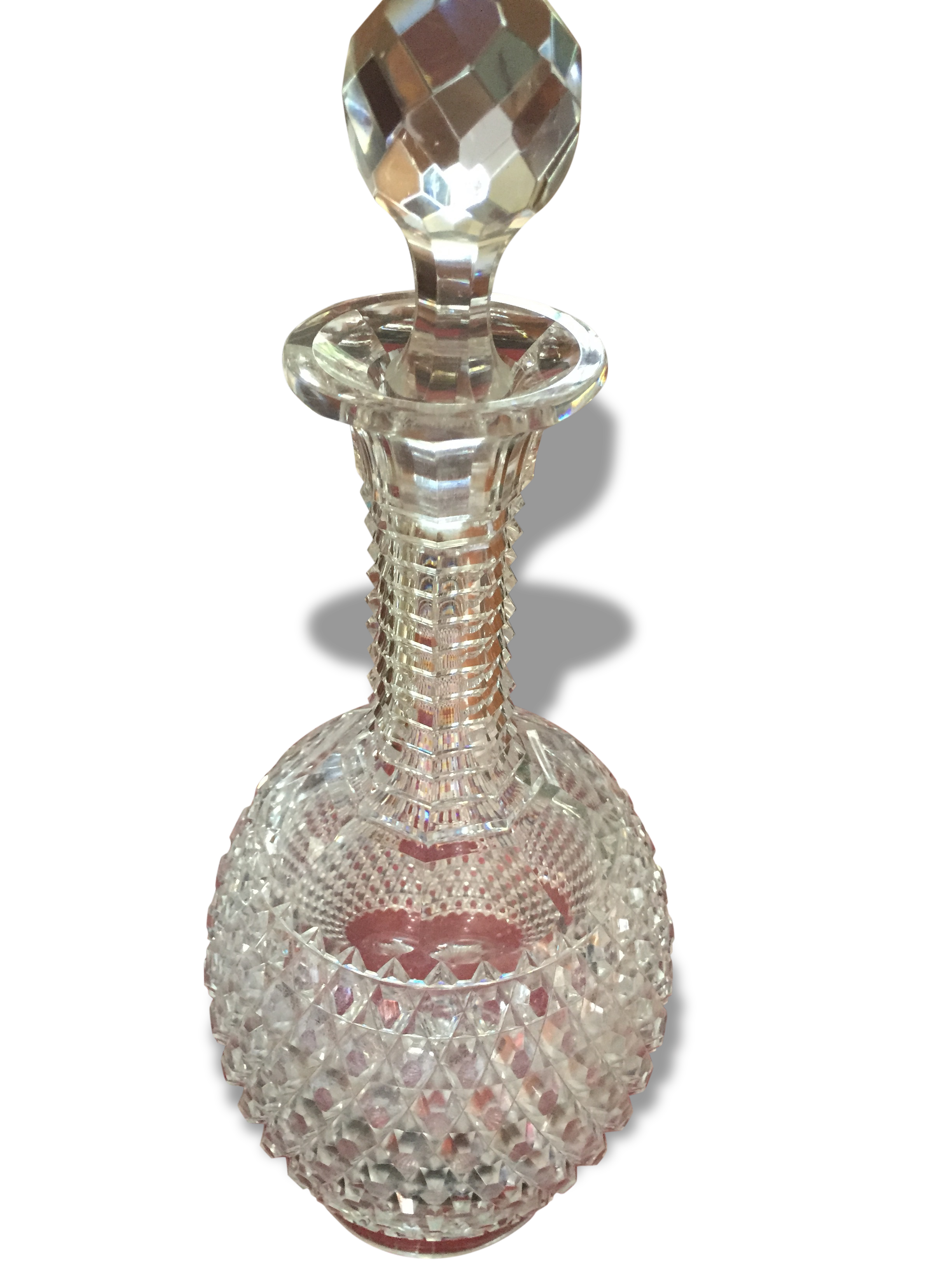 Carafe en cristal taillé