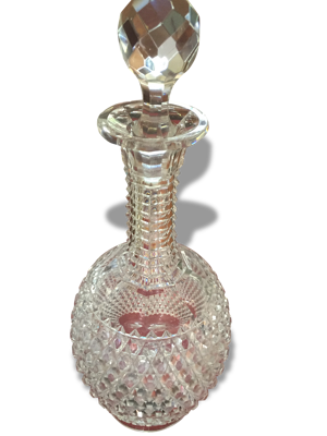 Carafe en cristal taillé
