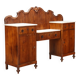 Buffet ancien en noyer avec plateaux en marbre blanc, XIXe siècle