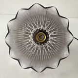 Old suspension glass holophane 25.5 cm vintage