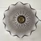 Ancienne suspension verre holophane 25,5 cm vintage