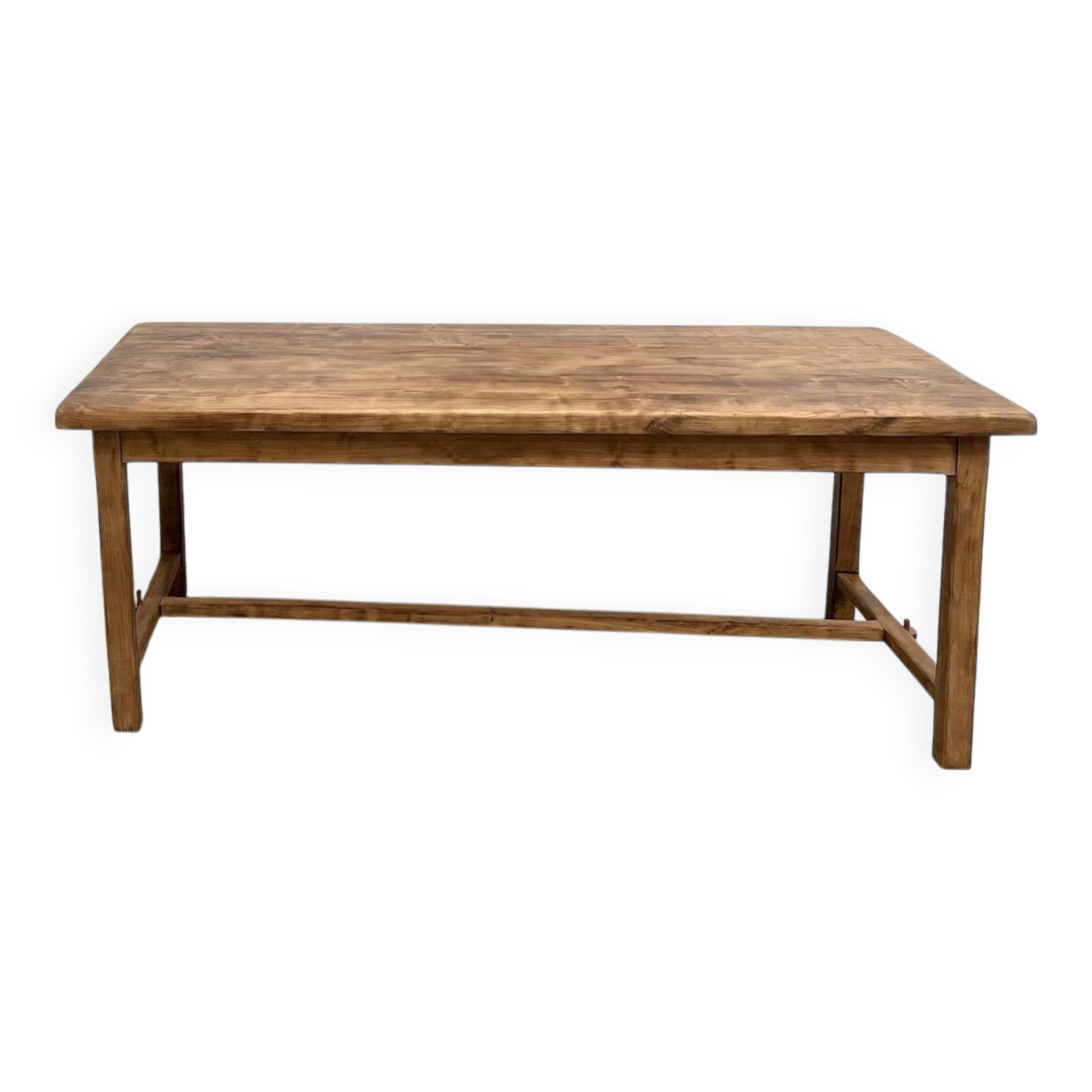 Antique farmhouse table in solid cherry wood