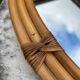 Vintage 1970s bamboo mirror