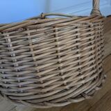 Wicker bottle basket