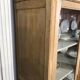 Pickled oak display bookcase
