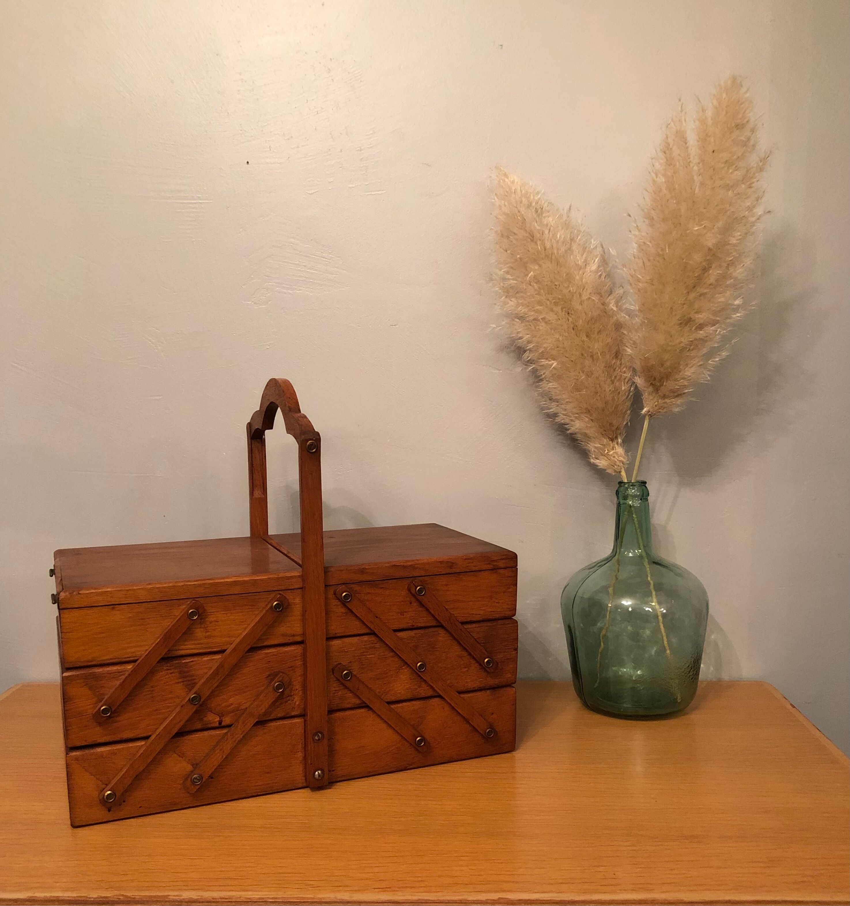 Vintage sewing basket