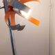 Oxar Space Age floor lamp with light flowers from the 70s.