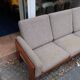 Canapé scandinave en teck et laine À.S mobler vintage années 60 design danois