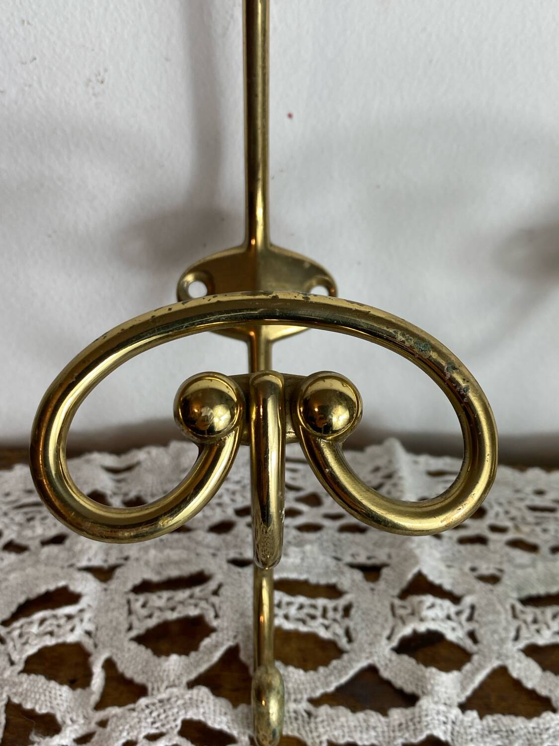 Pair of brass hooks
