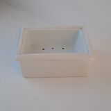 Old white porcelain soap dish