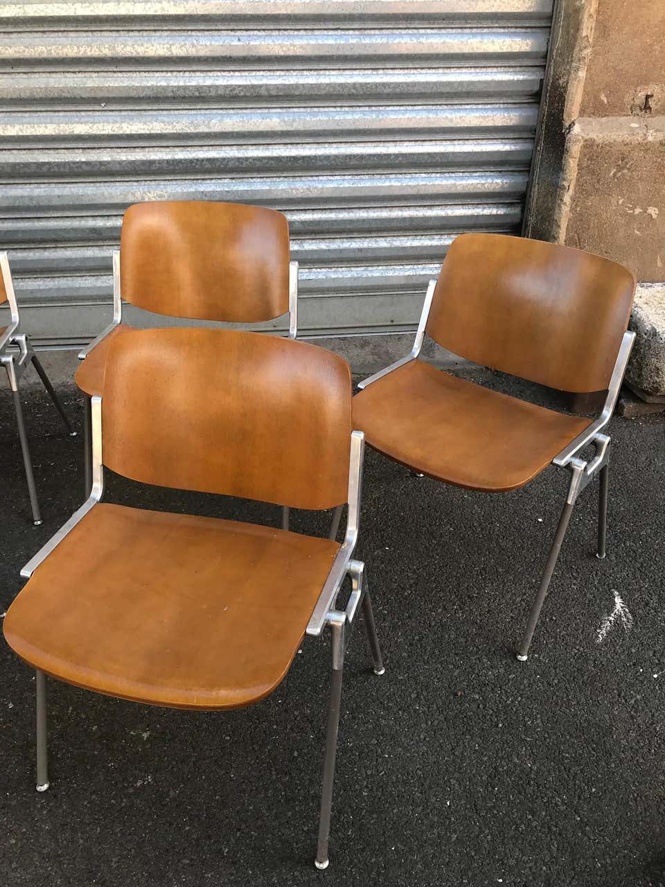 Dsc 106 chairs by Giancarlo pieretti published by Castelli from the 70s