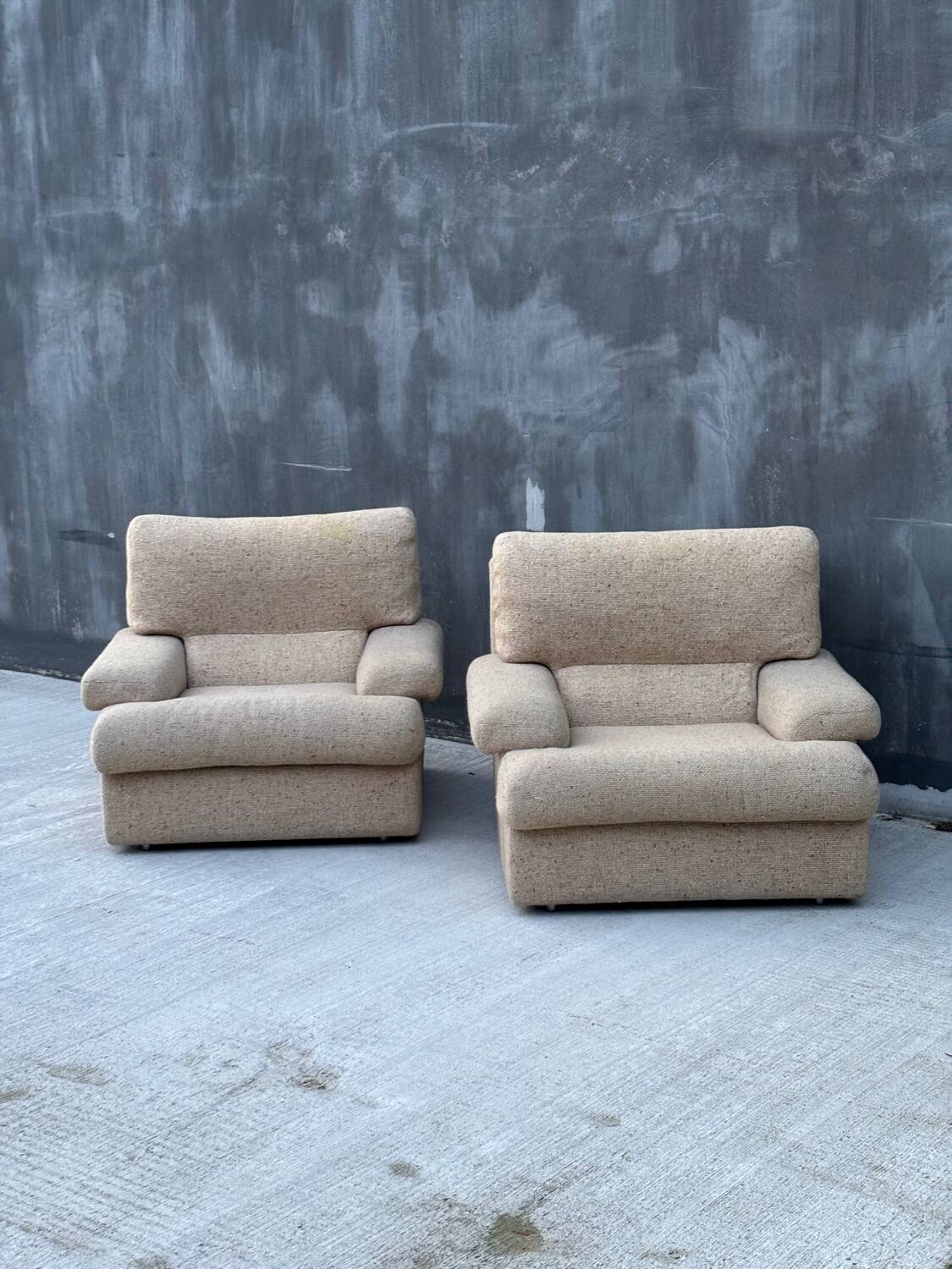 Paire de fauteuils, années 70-80