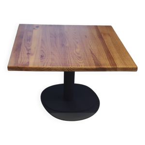 Table basse bois massif - style industriel