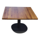 Solid wood coffee table in industrial style