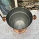 Vintage champagne bucket in genuine copper and stainless steel.