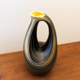 Black and yellow Saint Clement pitcher vase