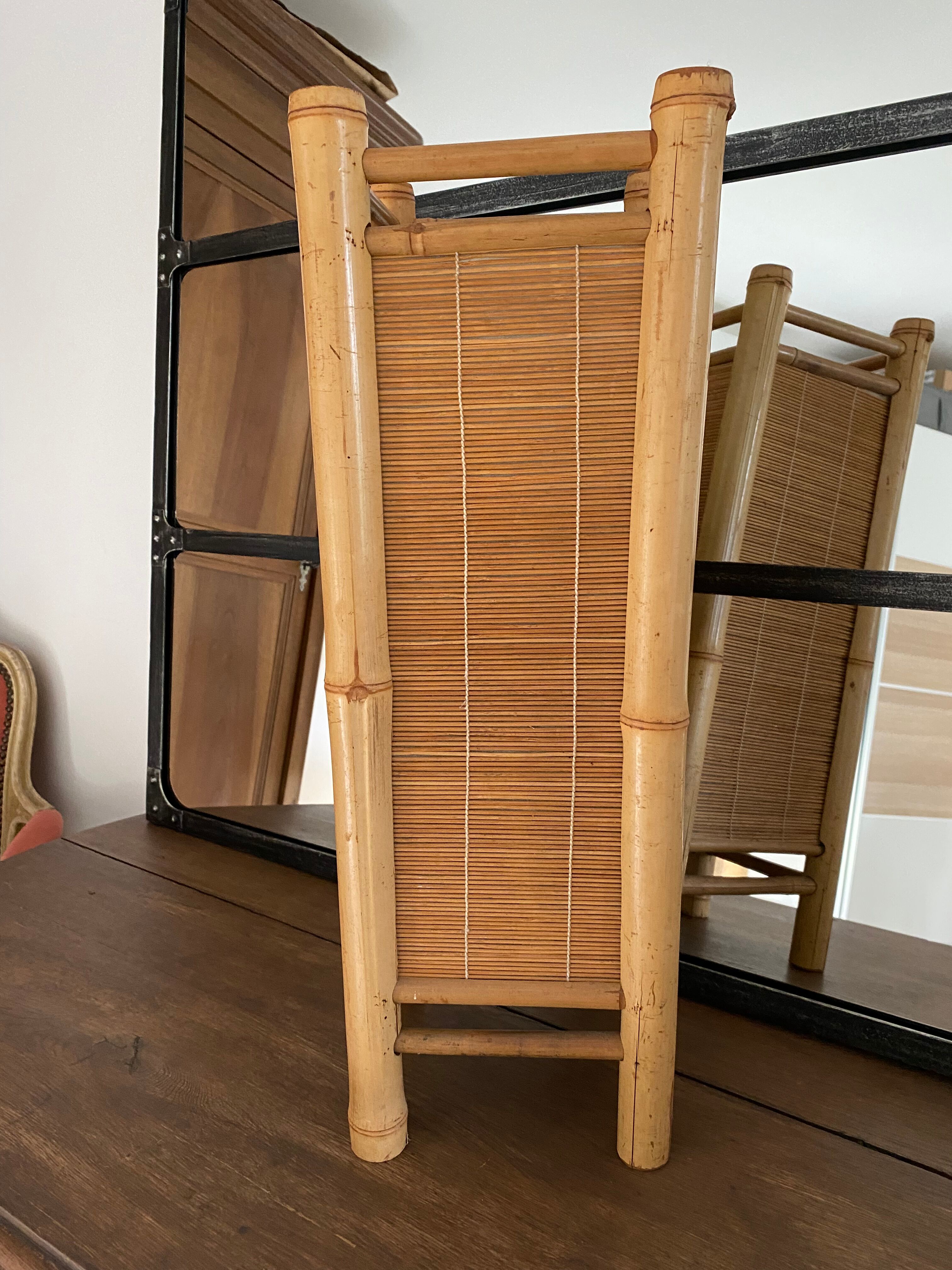 Vintage bamboo table lamp