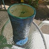 Blue vase by Jacques Blin