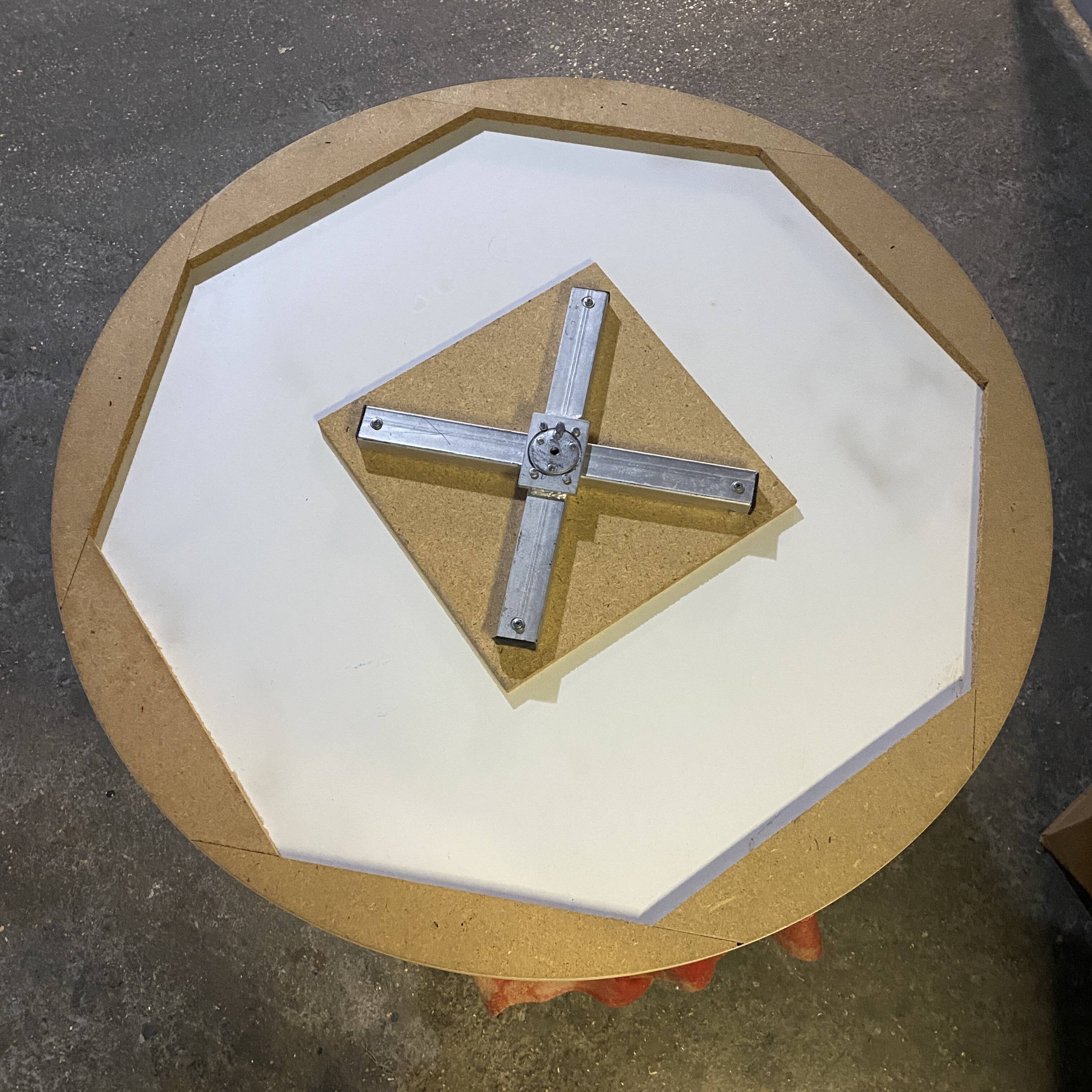 Vintage round dining table, 1960