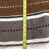 L Handmade Striped Vintage Boho North African Carpet (#2) - Area Rug 238x159