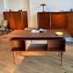 Bureau système biface scandinave vintage en teck "Søren"